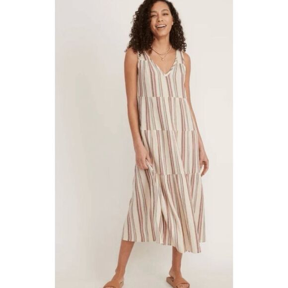 Marine layer Corinne Maxi Dress in
Multi Stripe Size M/ Pristine - Picture 2 of 4